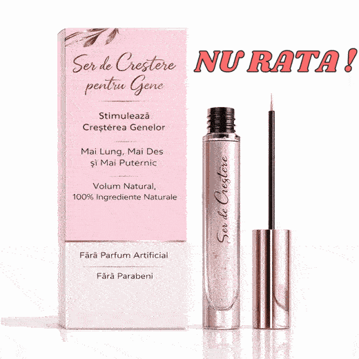 Ser pentru creșterea genelor și sprâncenelor, organic și natural